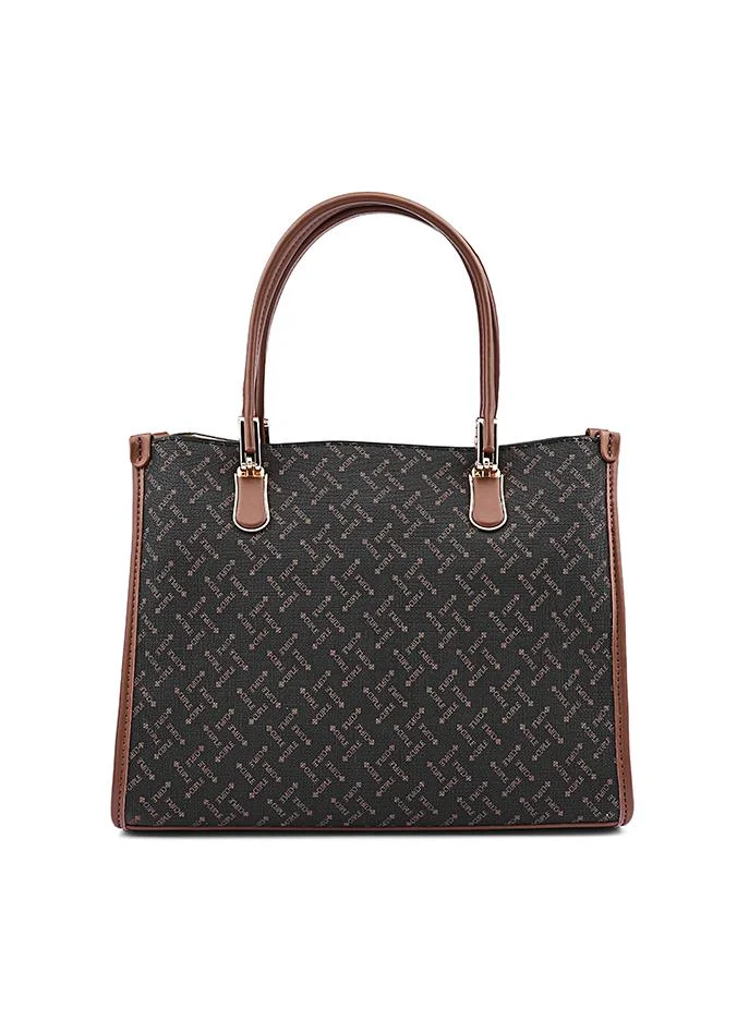 Cuple Women’s Patterned Tote Bag with Double Top Handles